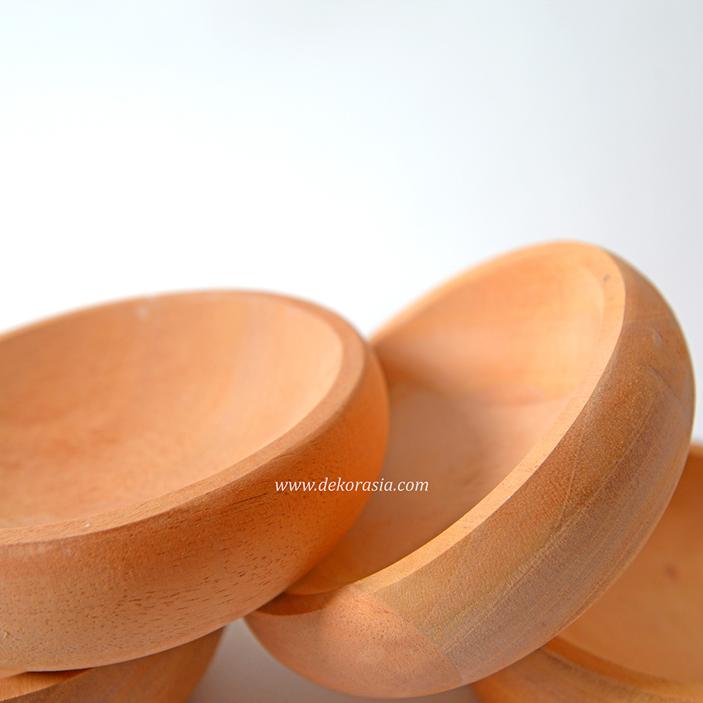 Natural Round Calabash Server, Antique Wooden Tableware - Image 2