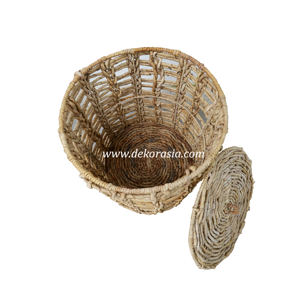 Basket Large Storage Basket Banana Woven, Natural Handicraft Woven Basket - Image 4