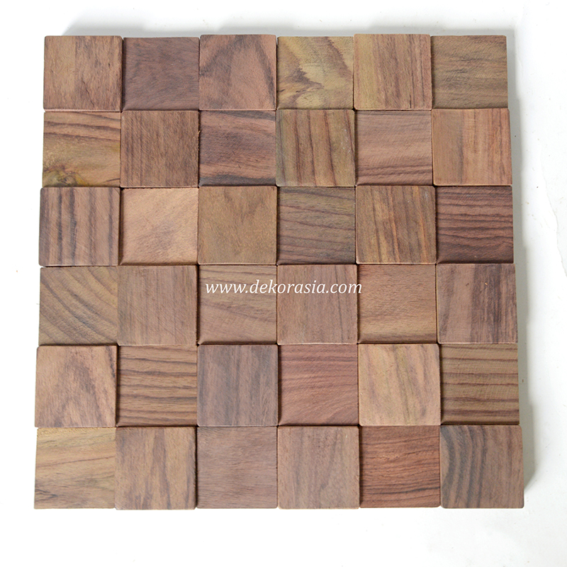 Wood Wall Cube Rosewood, Interior Wood Wall Cladding - Image 1
