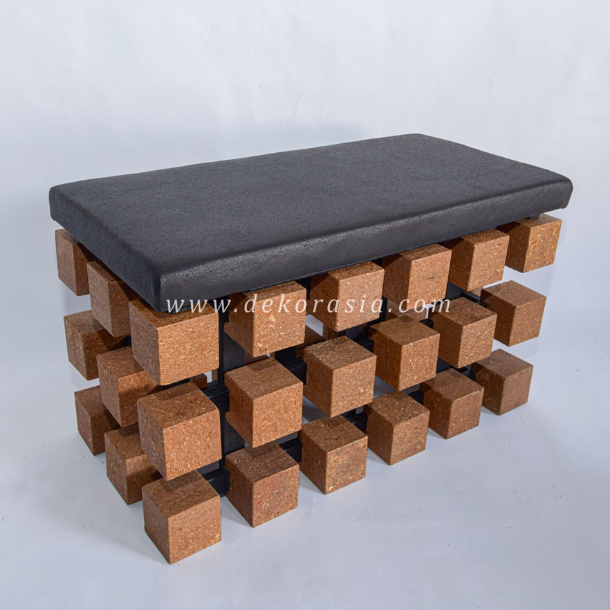 Cubic Recta Bench, Wooden Bench Unique Home Furniture, Patio Garden Chair Bench Custom Decor - Image 3