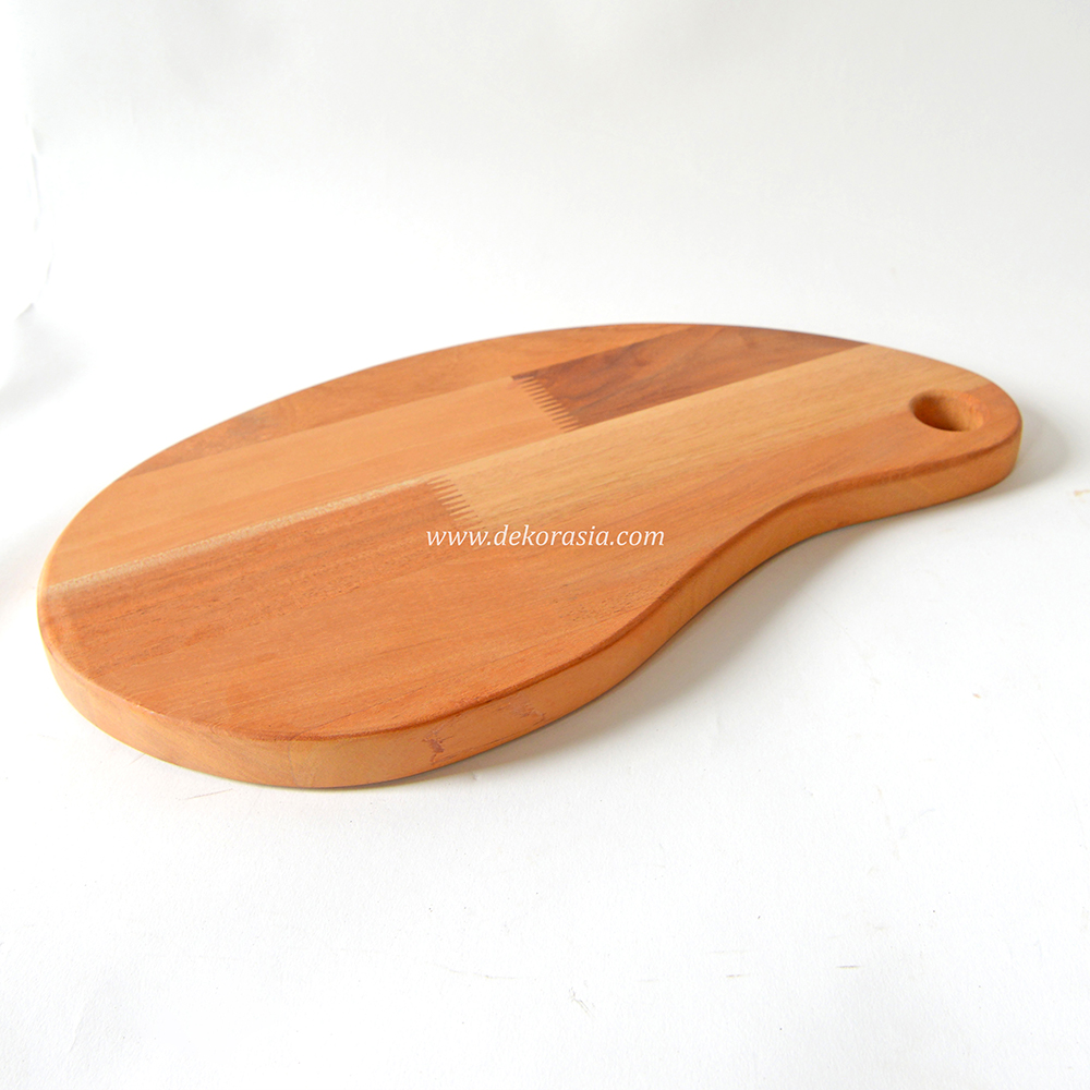 Mango Shape Cutting Board, Large Natural Wood Cutting Board For Kitchen - Image 3