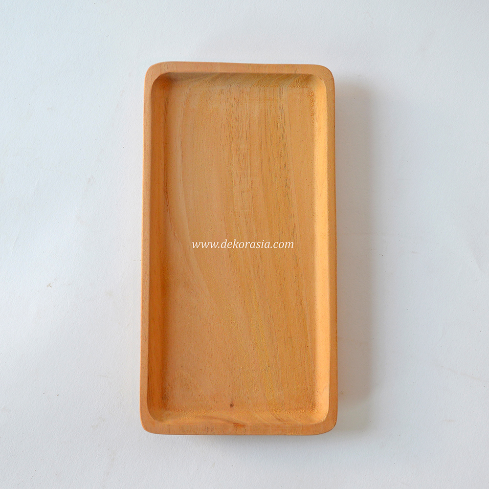 Natural Rectangular Wood Plates for Snack Plate, Dessert Plate - Eco Friendly Wood Plates - Image 3