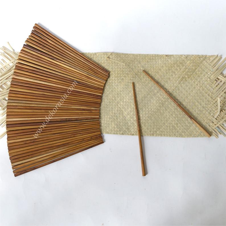 Teak Wooden Chopsticks in Length 9.5 Inches, Natural Chopsticks Wood - Image 2