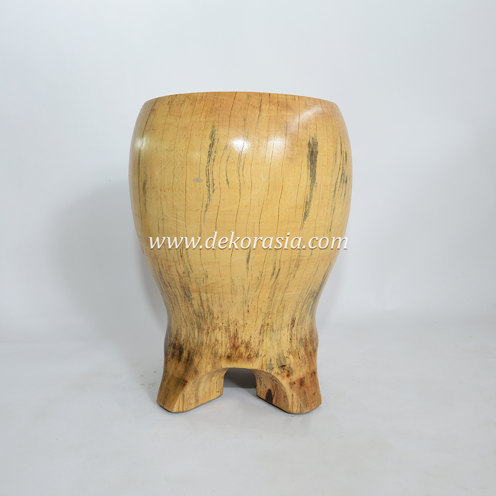 Spalted Natural Wooden Stools, Wood Stool Decorative, Solid Wood Stool - Image 2