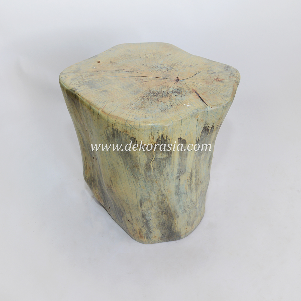 Wooden Stool Soft Green Decorative, Tamarind Wood Stool for Home Decoration, Solid Wood Stool - Image 4