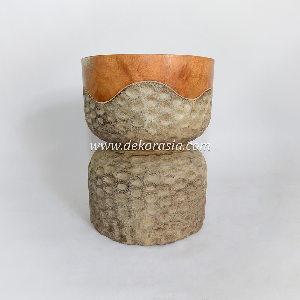 Natural Solid Wood Stool, Decorative Wooden Stool & Ottoman, Wood Stool for Living Room Furniture - Image 2