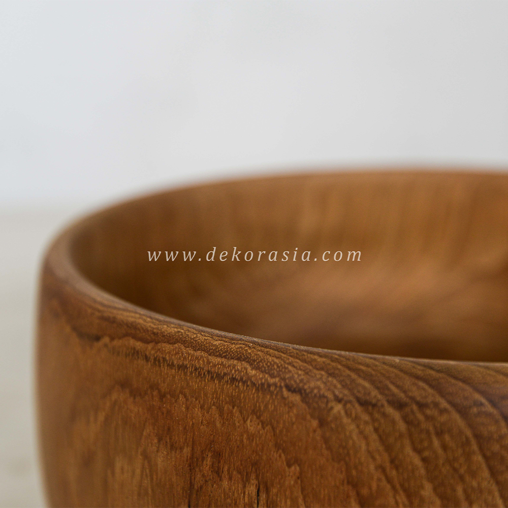 Wooden Bowls Food Soup Salad Serving Bowl, Wooden Bowl for Home Kitchen - Image 3
