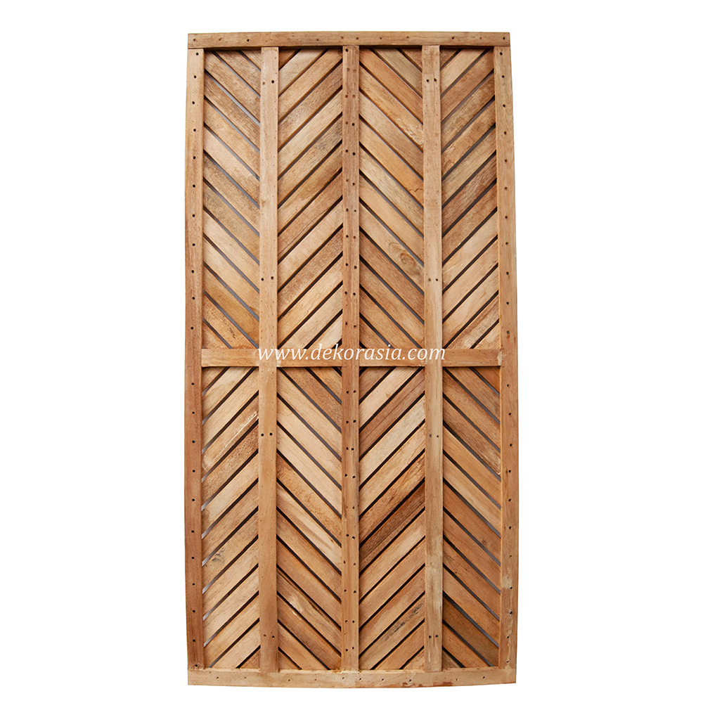 Wood Panels Spider Pattern Design - Natural Wood Fence Variation Pattern - Image 2