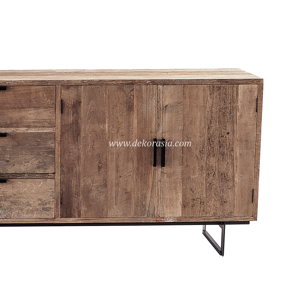 Vintage Classic Dresser Pesaro with Drawers Storage Home Decorative, Natural Wood Dresser Furniture - Image 2