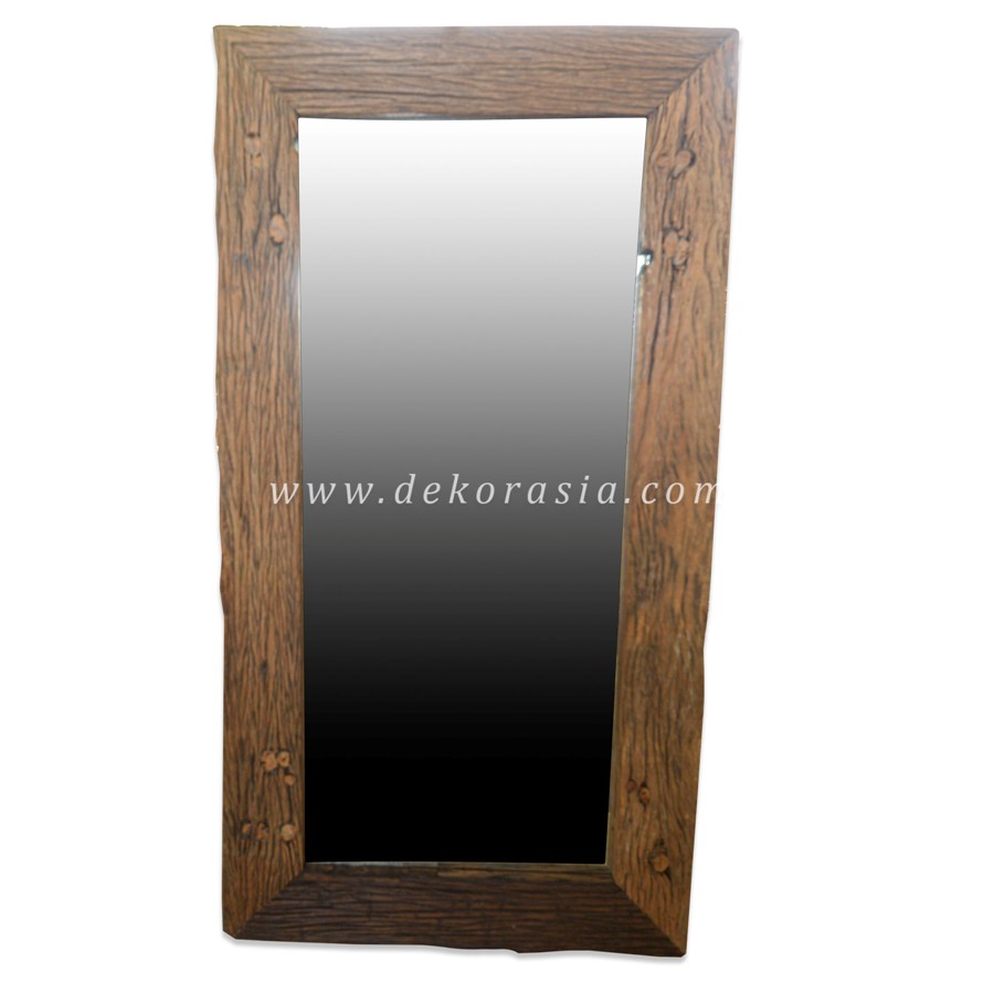 Wooden Rustic Mirror for Home Decoration, Wooden Mirror Wall Decor, Wood Mirror Vintage Decorative - Image 1