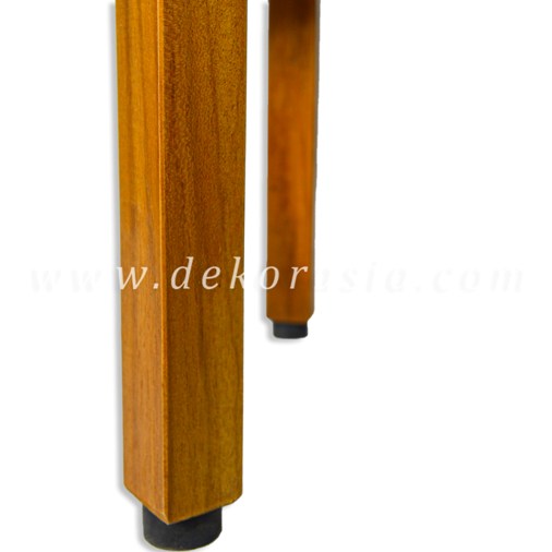 Shaving Stool 4 Legs with Rubber Feet - Wood Stool for Bathroom - Image 4