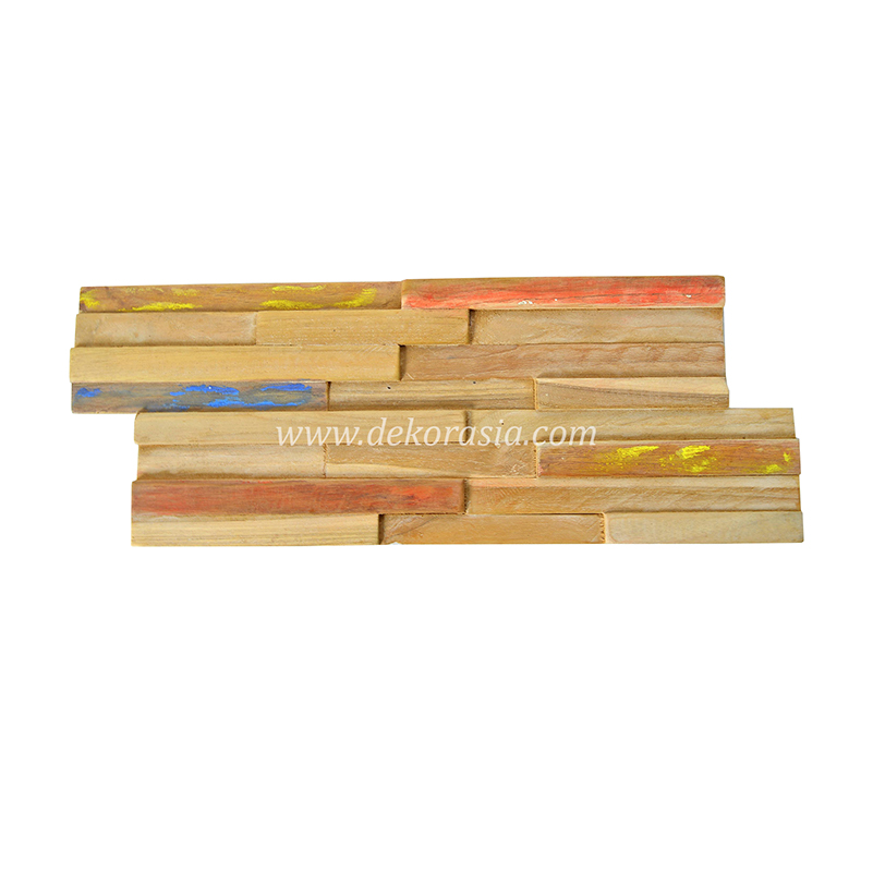 Wood Wall Rainbow, Natural Wood Wall Cladding - Image 1