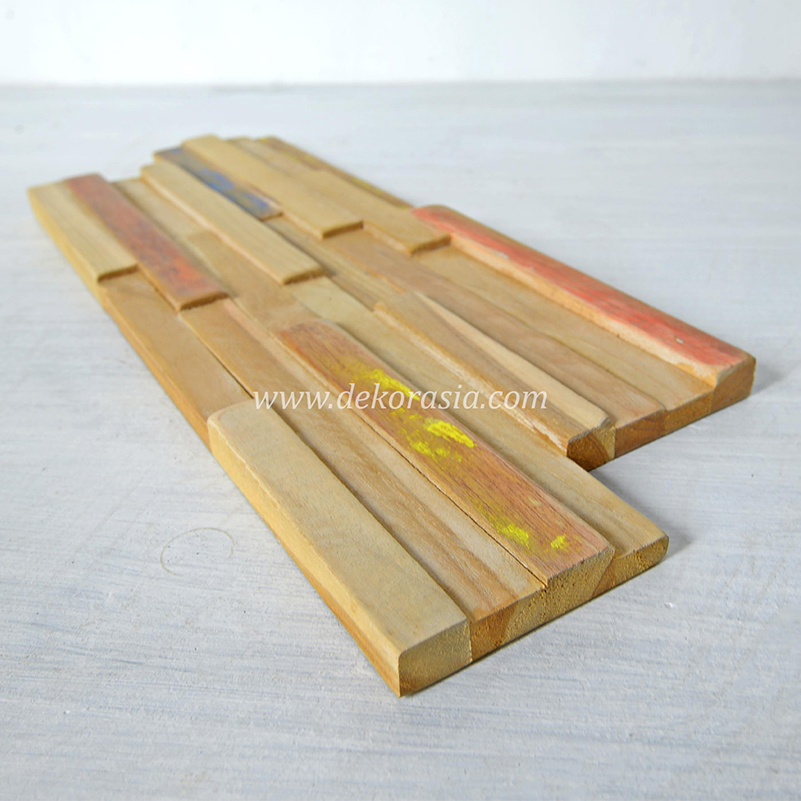 Wood Wall Rainbow, Natural Wood Wall Cladding - Image 4