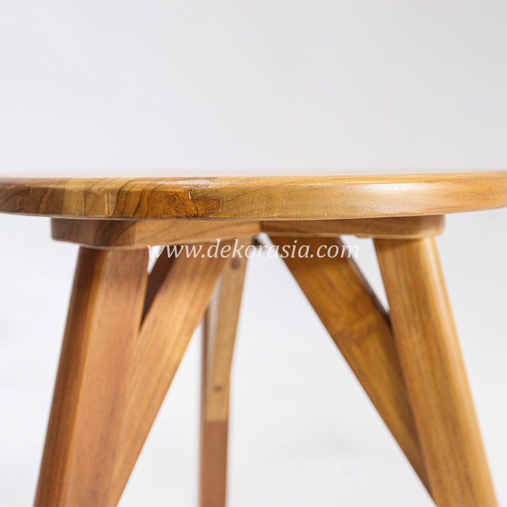 Wooden Lamination Round Stool - Wooden Stools for Home Furniture - Image 3